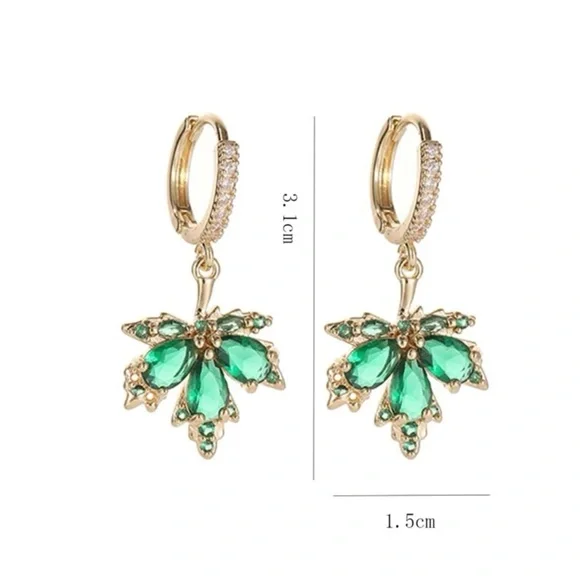 🍁 Leaf Earrings 🍁 - Picture 3 of 5